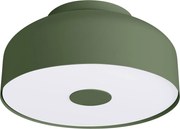 Stropné svietidlo Omiq, 1x olivovo zelené kovové tienidlo, (biely plast), (fi 30 cm)