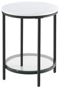 Odkladový stolík Vasagle Chipa čierno-biely