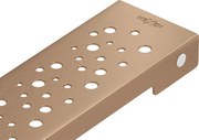 Mexen Flat, lineárny podlahový žľab 50 cm, medená matná, 1C21050