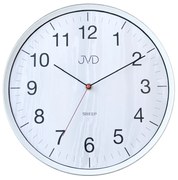 Nástenné hodiny JVD HA17.1 – imitácia dreva, tichý chod (33 cm)