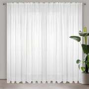 ZÁCLONA NA PÁSKE LUCY 400X270 CM BIELA