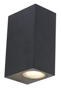Moderná nástenná lampa čierna 2-svetlá IP44 - Baleno
