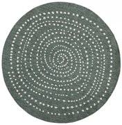 Kusový koberec Twin-Wendeteppiche 103111 grün creme – na von aj na doma, 140x140 (priemer) kruh, zelená, chodba / predsieň, Hanse Home