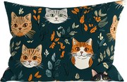 Polybavlnená obliečka na vankúš CATTAMI POLY 50x70 cm, tmavozelená