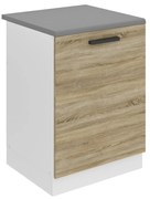 Kuchynská skrinka Belini Premium Full Version drezová 60 cm dub sonoma s pracovnou doskou