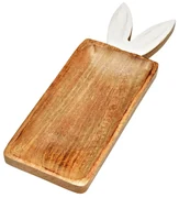 Dekoratívna tácka z mangového dreva BUNNY EARS 36x12 cm