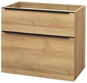 Mereo Mereo, Mailo, kúpeľňová skrinka 81 cm, čierne madlo, MER-CN521SB