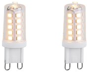 Sada 2 stmievateľných LED žiaroviek G9 3W 250lm 3000K