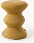Okrúhla čalúnená taburetka Zig Zag