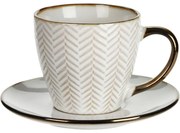 Siaki Collection Keramická šálka s podšálkou Queen 210 ml