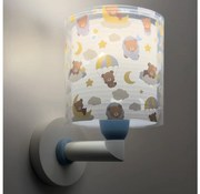 Dalber 41579T - Detská nástenná lampa BABY TEDDY 1xE27/15W/230V modrá