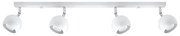 Bodové svietidlo Oculare, 4x biele kovové tienidlo, (možnosť polohovania)