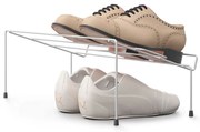 Súprava 2 bielych držiakov na topánky z antikoro ocele Metaltex Cipok