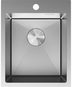 Mexen Solix, 1-komorový nerezový drez 400 x 500 mm, brúsená oceľ, 6406401000-01