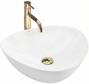 Rea Andrea, umývadlo na dosku 48 x 43 cm, biela, REA-U6333