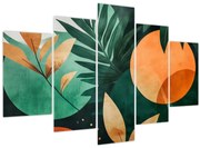 Obraz - Geometrické prírodné motívy (150x105 cm)