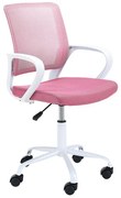 Kancelárska stolička FD-6 biela / ružová
