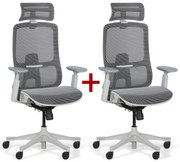 Kancelárska stolička SIA 1+1 ZADARMO, sivá