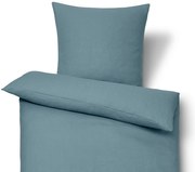 Ľanová posteľná bielizeň, modrá, štandardná veľkosť