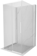 Mexen Rox-3S, 3-stenný sprchový kút 95 x 95 cm, 8mm číre sklo, biely profil, 8C2-095-095-20-00-3S