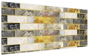 Obraz - Dekor s textúrami (120x50 cm)