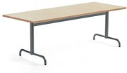 Stôl PLURAL, 1800x800x720 mm, linoleum - béžová, antracit