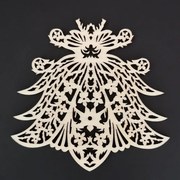 AMADEA Drevená ozdoba ornament 8 cm