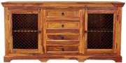 furniture-nabytek.cz - Komoda drevo kov z indického masívneho dreva palisander 180x90x45