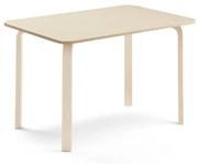 Stôl ELTON, 1200x600x710 mm, laminát - breza, breza