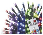 LED RGB Vianočná vonkajšia reťaz 96xLED/72 módov 13m IP44 + diaľkové ovládanie