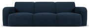Tmavomodrá pohovka z textílie bouclé 235 cm Molino – Micadoni Home