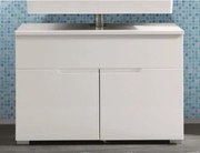 Kúpeľňová skrinka pod umývadlo Spice, lesklá biela%