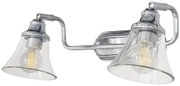RABALUX 3208 Antoine nástenné bodové svietidlo/spot 2xE14 IP44 chrómová, priehľadná