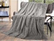 Flanelová deka Cashmere Dots 220x240 cm, šedá%