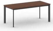 Rokovací kancelársky stôl PRIMO INVITATION, 180x80 cm, čierna podnož, čerešňa