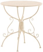 Kovový stôl GS13436802 - Krémová antik