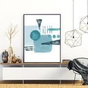 Plagát - Maľovaná abstrakcia (A4)