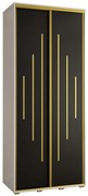 Skriňa 45 Canaris 12 110 biela/čierna/gold