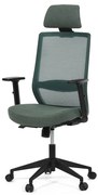 Autronic BONTEC Kancelárska stolička, synchrónny mechanizmus, čierna sieťovina, KA-V3329 BK Farba: Zelená