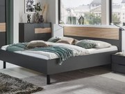 Posteľ Rotterdam 180x200 cm, grafit/dub artisan%