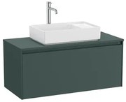 Kúpeľňová skrinka pod umývadlo Roca ONA 99,4x44,3x45,7 cm zelená mat ONADESK1001ZZM