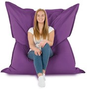 XXL vankúš na sedenie – interiérový aj záhradný, vodeodolný Farba: 15.Fialový