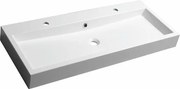 Sapho Orinoko umývadlo 100x42 cm 2 otvory pre batériu, s prepadom OR101