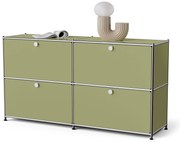 Vysoký kovový regál »CN3« so 4 výklopnými priečinkami, pistáciový