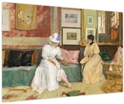 Obraz - William Merritt Chase, A Friendly Call, reprodukcia (90x60 cm)