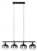 JUST LIGHT. 15421-18 - Luster na lanku ZEA 4xE14/25W/230V čierna