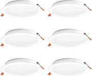 Osram - SADA 6× LED podhľadových svietidiel ESSENTIAL LED/18W/230V Ø 22 cm biela
