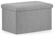 Skladacia taburetka 60x38x38 cm - sivá