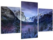 Obraz zimnej horskej krajiny (90x60 cm)