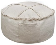 Krémovobiely detský sedací vak Tic-Tac-Toe – Lorena Canals